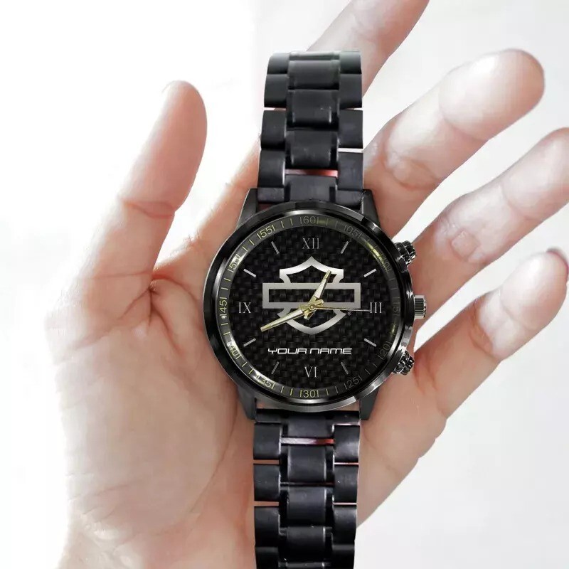 Harley--Davidson Black Fashion Watch Gifts For HD Fans | eBay