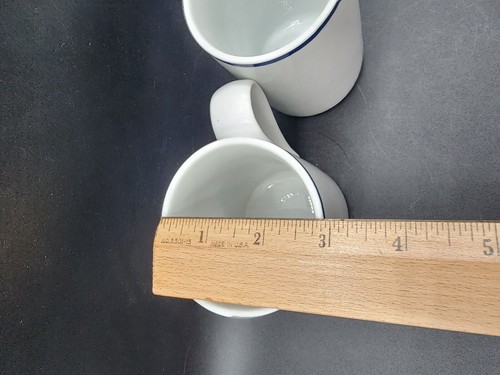 Dansk Bistro Christianshavn Blue Set of 6 Mugs cups - Picture 5 of 7