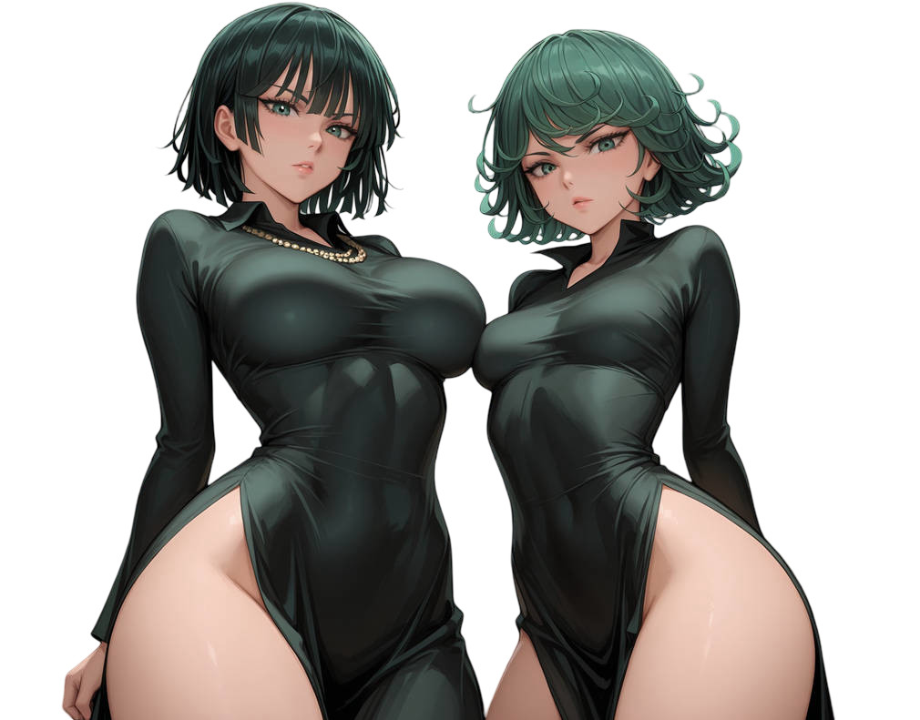 Fubuki and Tatsumaki One Punch Man Waifu Weatherproof Anime Sticker 6