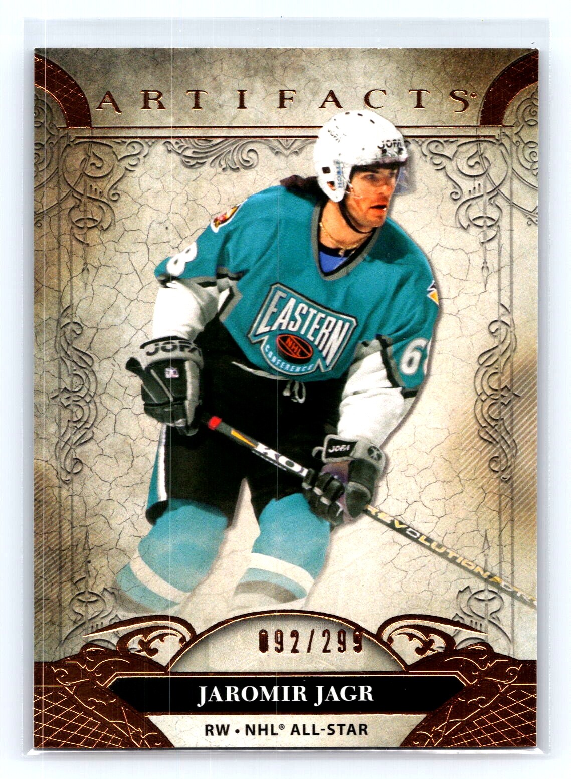 2020-21 Upper Deck Artifacts Jaromir Jagr 160 Copper #ed/299