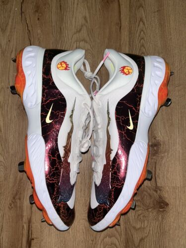 NIKE ALPHA HUARACHE ELITE 4 PHOENIX OPEN NRG METAL BASEBALL CLEATS SIZE 16 RARE