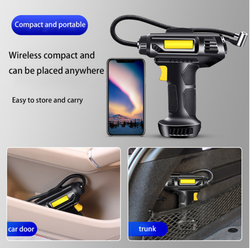 Tire Inflator Portable Air Compressor Rechargeable, Portable Car Pump 12V - Picture 7 of 23
