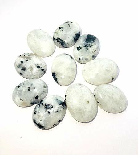 Five Rainbow Moonstone Gemstone Cabochons Crystal Healing Gift Feng Shui Gift - Picture 1 of 1