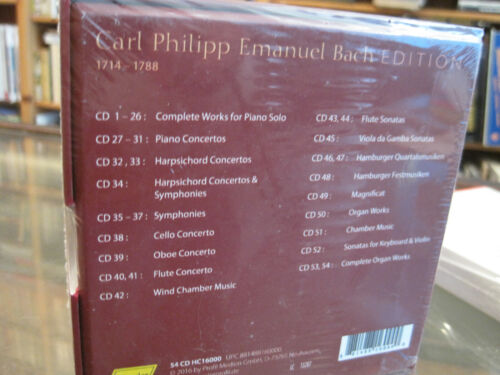 Complete Carl Philipp Emanuel Bach by Bach, C.P.E / Kouzov / Johannes (CD,  2018) 881488160000 | eBay