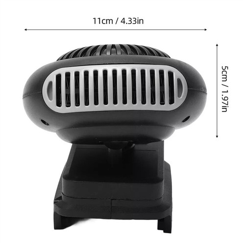 Space Heater 12-48V Battery Powered Electric Heater Fan For BL15 BL1820 BL1840 - Picture 16 of 16