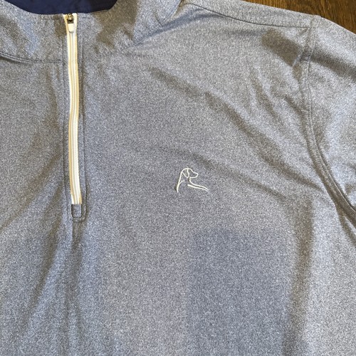 Rhoback Pullover Sweatshirt XXL Gray 1/4 Zip - Picture 2 of 6