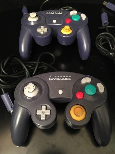 4 lila Nintendo Gamecube Controller alle funktionieren super. Kosmisch defekt. - Bild 3 von 10