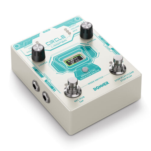 Donner Circle Looper Effects Pedal Drum Machine Tap 40 Slot 160 min Loop Time - Picture 16 of 18
