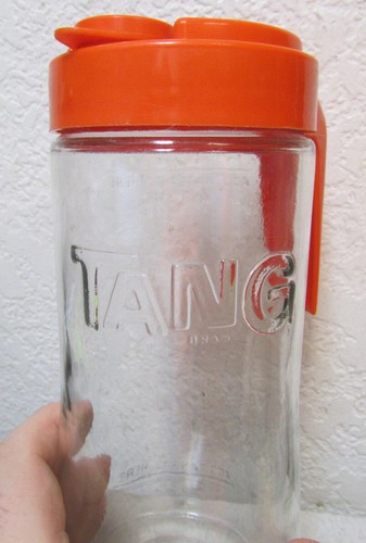 Brotola accovacciata ancoraggio vetro tang vintage con coperchio in plastica, bella decorazione cucina - Foto 2 di 6
