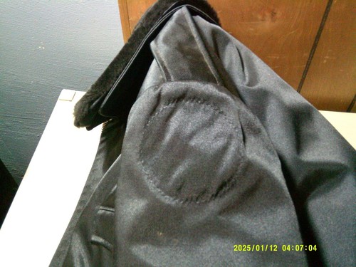 Tufnyl Blauer Blue 44L Police Fire Jacket Weather Resistant Sherpa Collar - Picture 4 of 5