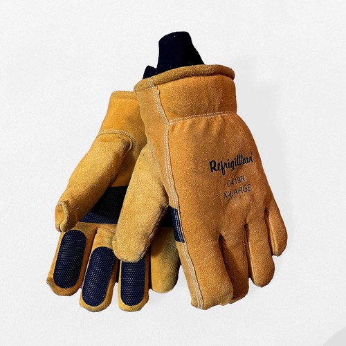 NEW! RefrigiWear Double Insulated Cowhide Leather Winter Work Glove  -30F XL - Picture 2 of 6