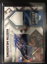 2022 Topps Series 1 Austin Meadows Major League Material Relic Auto #MLMA-AM /50