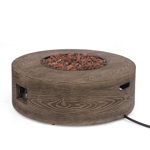 Bremen Outdoor 50,000 BTU Lightweight Concrete Circular Fire Pit (No Tank Holder - Picture 2 of 8