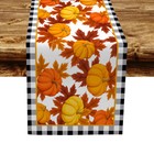 Harvest Orange Pumpkin Fall Table Runner Kitchen Dining Coffee Table Decoration