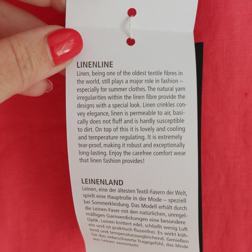 Peter Hahn Skirt Pink Pure Linen Midi A-Line Pockets UK12 LeinenLand Colourful - Picture 16 of 23