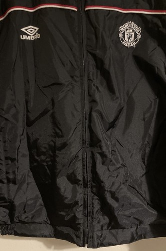 Mens Rare Vintage 90s Manchester Utd Football Club Padded Jacket.Size L.PRISTINE - Picture 4 of 9