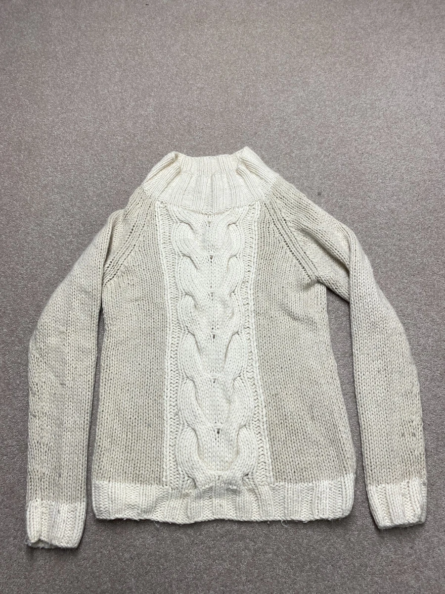 Boden Alpaca Wool Chunky Knit Jumper Size UK Small Beige Women s eBay