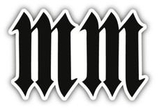 Marilyn Manson Logo Car Bumper Sticker Decal - 9'', 12'' or 14''