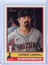 2025 Topps Heritage Corbin Carroll Cartoon Variation - Arizona Diamondbacks