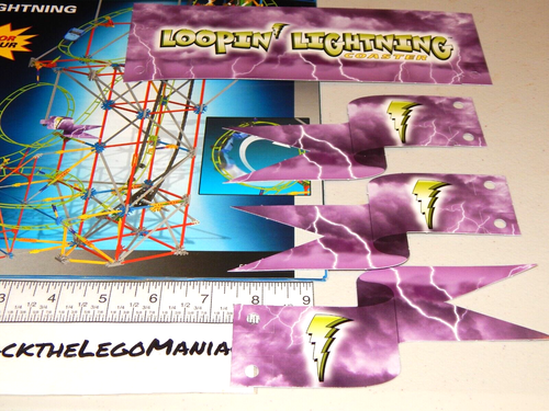 K'nex 50025 Loopin Lightning Coaster Instruction Manual Only & Sign Parts Only - Picture 2 of 6