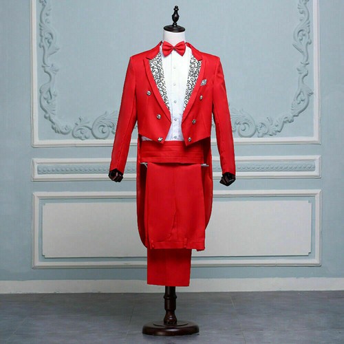 Traje de hombre 2 piezas Smoking Frack chaqueta pantalones cena bola boda - Imagen 15 de 18