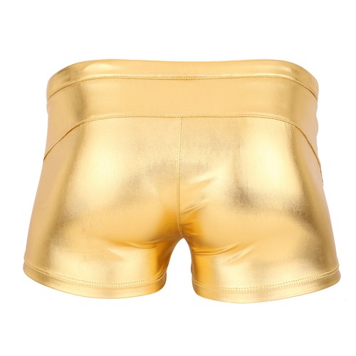 Mens Liquid Shiny Metallic Holographic Boxer Shorts Hot Pants Underwear Swimsuit - Picture 67 of 80