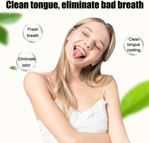 Tongue Brush, Tongue Scraper, Tongue Cleaner Helps Fight Bad Breath, 4 Tongue Sc - Picture 6 of 11