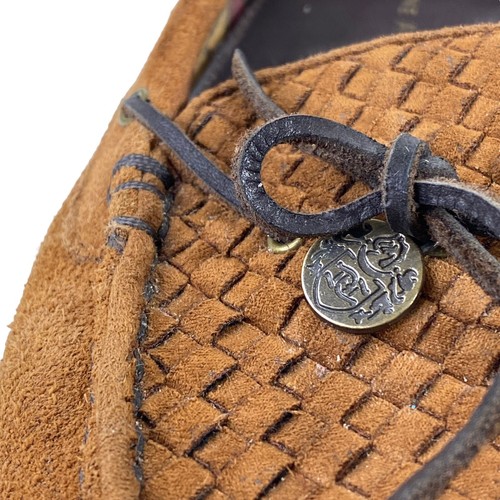 Etienne Aigner braune Leder-Wildleder-Mokassin-Fahrschuhe Damen Gr. 9,5 m gewebt - Bild 11 von 11