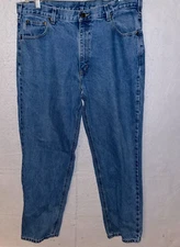 Carhartt Jeans Mens 46x32 Blue Relaxed Fit Work Workwear American Denim