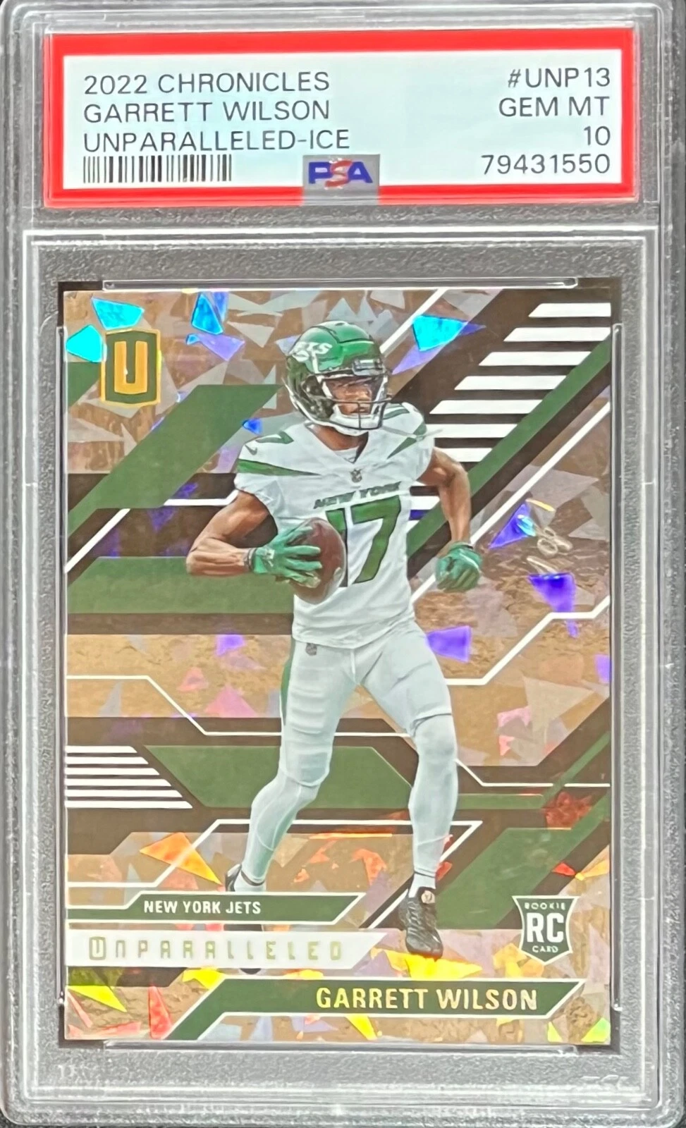Garrett Wilson Panini Chronicles Unparalleled #UNP13 Ice 1/1