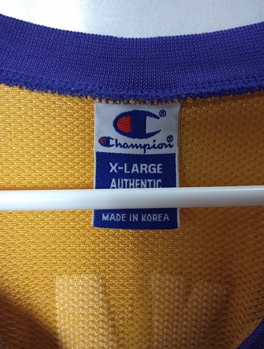 **VINTAGE LOS ANGELES LAKERS CHAMPION KOBE BRYANT #8 TRIKOT 48 XL** - Bild 5 von 6