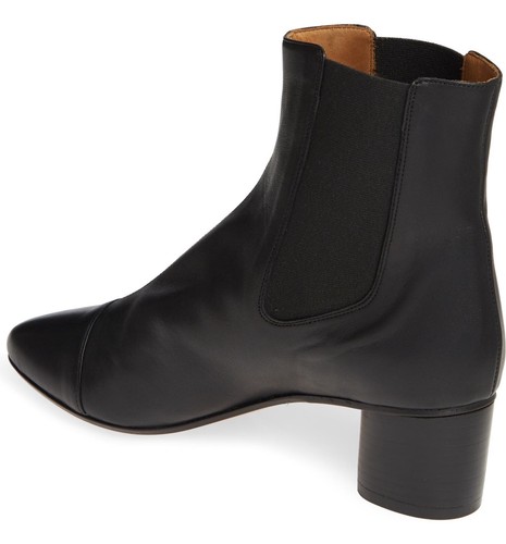 ISABEL MARANT Danae Leather Chelsea Ankle Boots in Black Size 37 - Picture 3 of 7