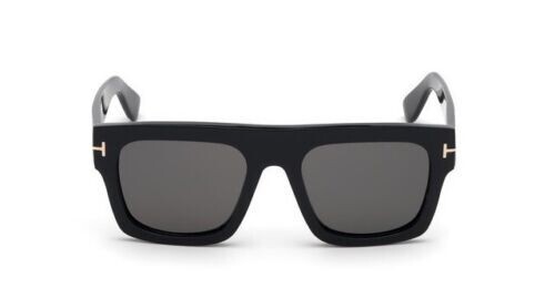 Tom Ford FT071101A Geometric Ace Sunglasses - Black/Smoke