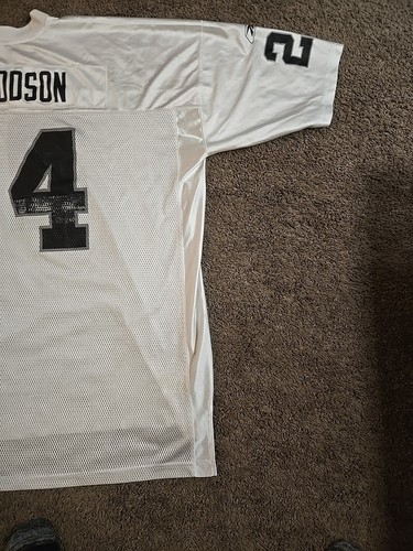 Vintage Reebok NFL Oakland Raiders #24 Charles C. Woodson Football Jersey Sz 4XL - Picture 15 of 16