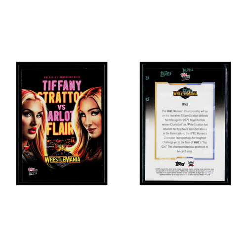 2025 Topps Now WWE WRESTLEMANIA POSTER SET LOT WM1-WM5 Roman Cena Stratton Flair - 第 5/7 張圖片