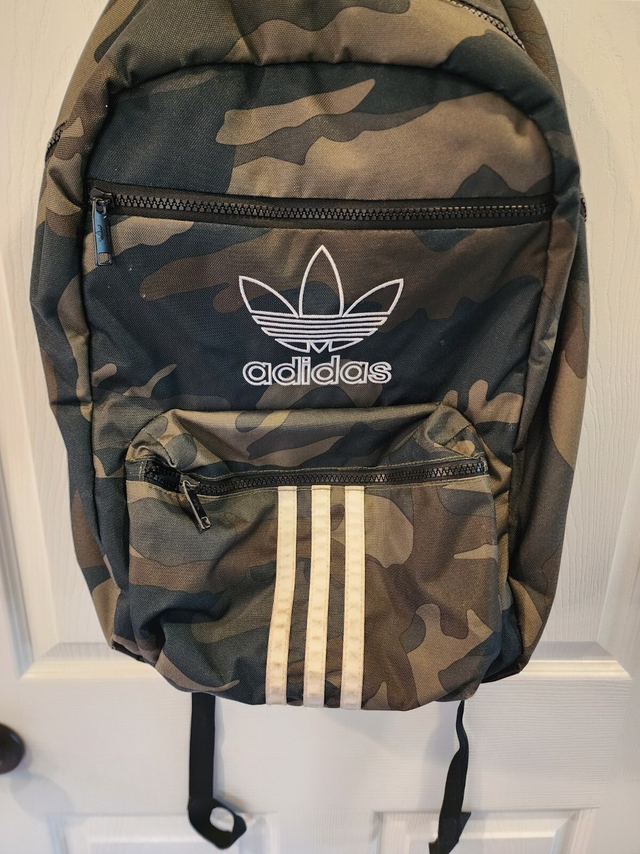 Camo Adidas Originals Backpack In Gray Adidas Camo Laptop Backpack - Main Image