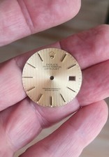 Rolex 100% Genuine men's datejust ,q-set Gold Tapestry/Tuxedo dial, pretty!