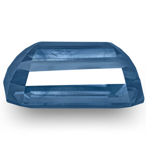 GIA GRS Certified MADAGASCAR Blue Sapphire 3.23 Cts Natural Untreated Octagonal - Picture 2 of 6