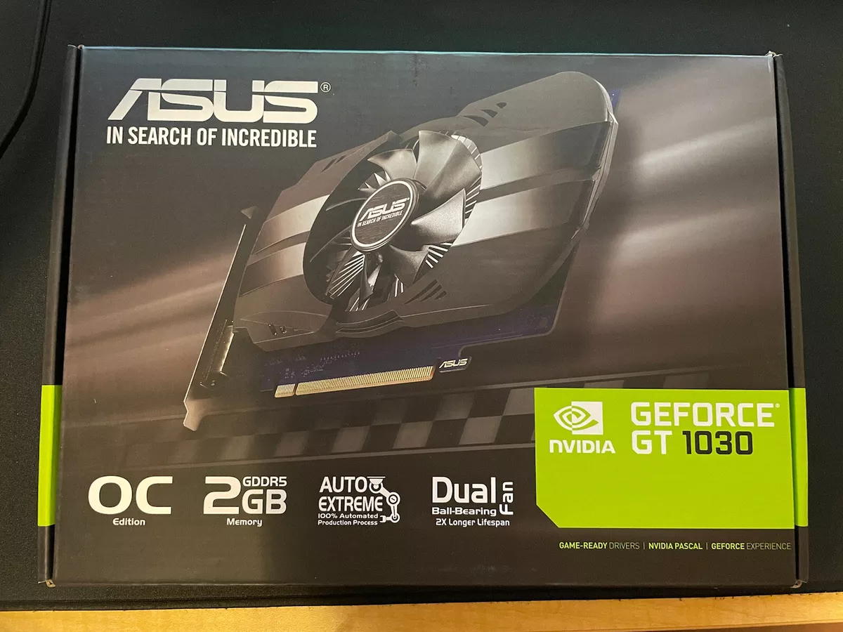 ASUS GeForce GT 1030 2GB GDDR5 Graphics Card PHGT1030O2G