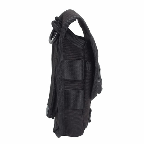 Black Military Tactical Molle Belt Clip Cell Phone Pouch Bag Case Cover Storage - Picture 6 of 12