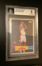 2007 Topps Chrome LeBron James 1957-58 Variation #23 BECKETT 8