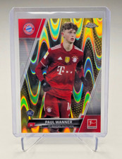 2021-22 Topps Chrome Bundesliga Paul Wanner #46 Gold RayWave Refractor