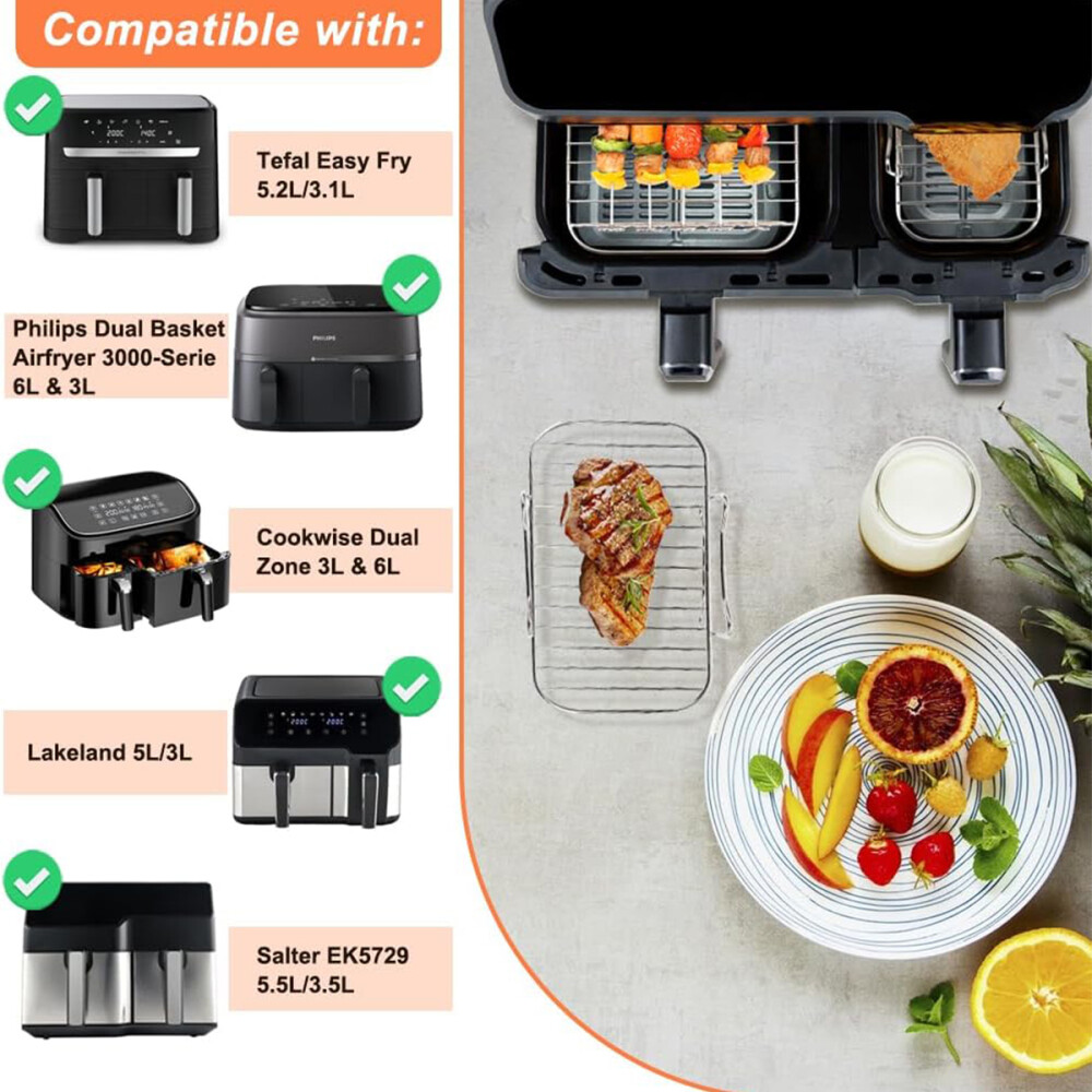 Heißluftfritteuse Zubehör für Philips Grillrost Fritteuse Heißluftofen Airfryer