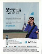 2004 AT&T Wireless Best International Connected the World Retro Print Ad/Poster