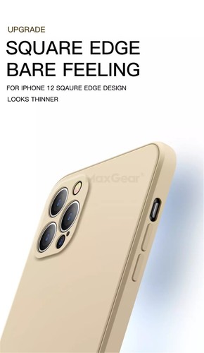 Liquid Silicon Phone Case For iPhone X/XS/12/12mini Khaki US Seller - Bild 3 von 4