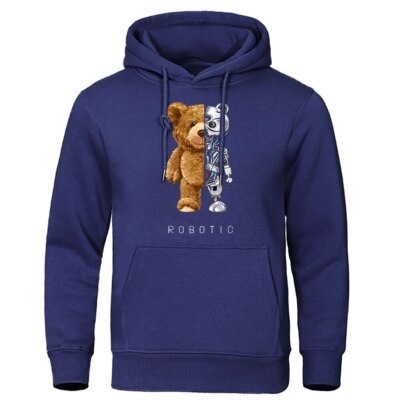 Sudadera Con Capucha Y Estampado De Oso De Peluche Robótico Para Hombre Y  Mujer