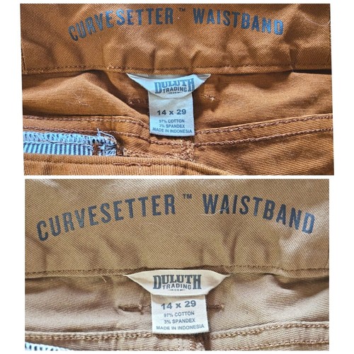 Duluth Trading Co Curvesetter Damen-Cargo-/Utilityhose mit Bund Größe 14 - Bild 12 von 12