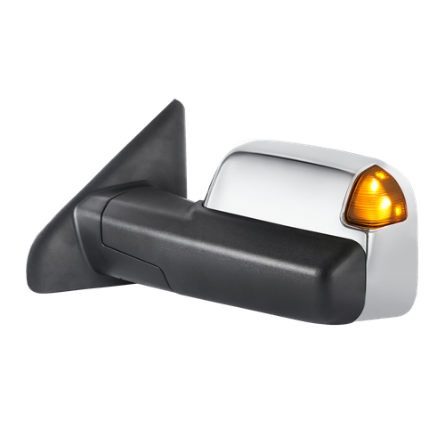 2X Espejos retrovisores de remolque cromados y luz de circulación blanca para 03-08 Dodge Ram 1500 2500 3500 - Imagen 5 de 13