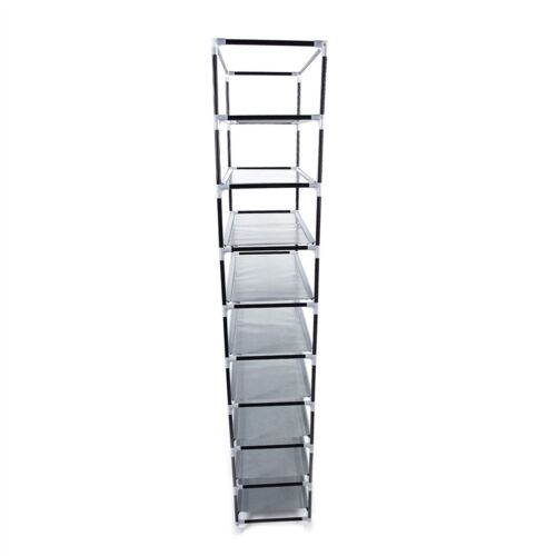 Narrow Shoe Rack Storage Organizer 10 Tier Tall Cabinet for Closet Entryway - Picture 8 of 85