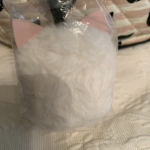 Betsey Johnson Luv Betsey Backpack Quilted Pink White Striped Black Cats NWT - Picture 11 of 12